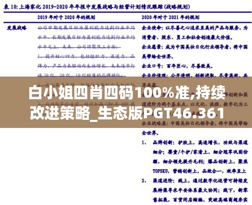 白小姐四肖四码100%准,持续改进策略_生态版PGT46.361