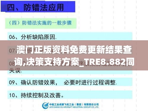 澳门正版资料免费更新结果查询,决策支持方案_TRE8.882同步版