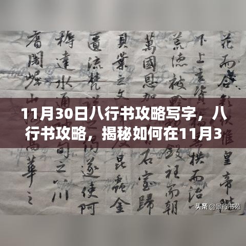 揭秘11月30日高效八行书写字攻略，快速掌握写字技巧！