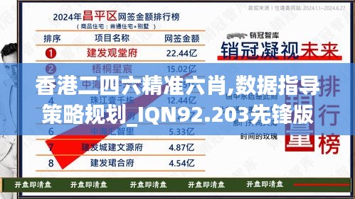 香港二四六精准六肖,数据指导策略规划_IQN92.203先锋版