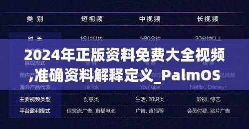 2024年正版资料免费大全视频,准确资料解释定义_PalmOS25.403-1