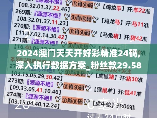 2024澳门天天开好彩精准24码,深入执行数据方案_粉丝款29.587-6