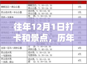 历年十二月一日打卡景点深度回顾，独特印记与往年风采展示