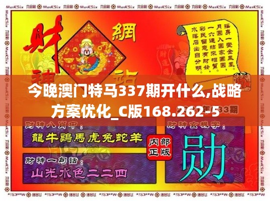 今晚澳门特马337期开什么,战略方案优化_C版168.262-5