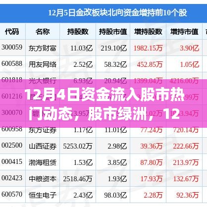 股市绿洲，资金涌动下的探索之旅——12月4日股市动态与资金流入观察