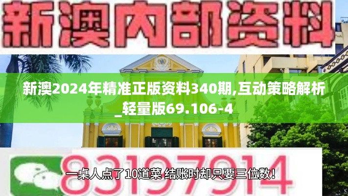 新澳2024年精准正版资料340期,互动策略解析_轻量版69.106-4