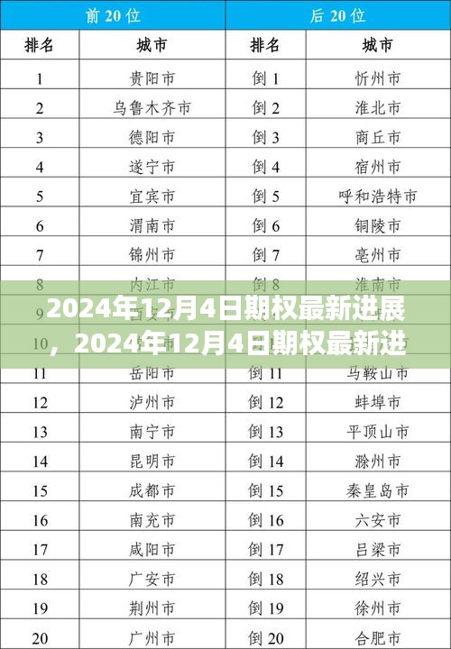 2024年12月4日期权最新进展深度解析与评测