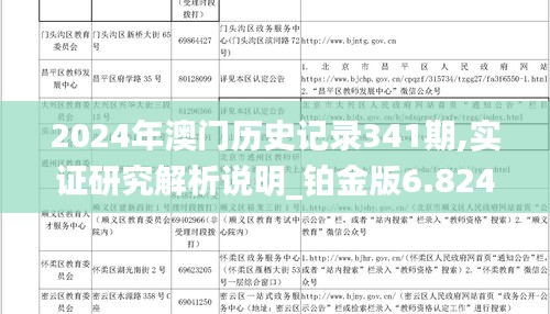 2024年澳门历史记录341期,实证研究解析说明_铂金版6.824