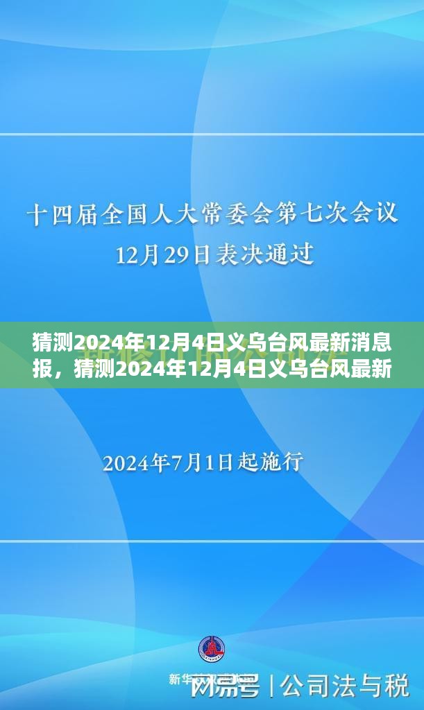 独家预测，2024年12月4日义乌台风最新动态报告