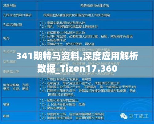 341期特马资料,深度应用解析数据_Tizen17.360