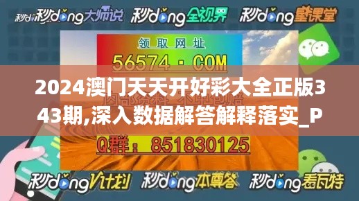 2024澳门天天开好彩大全正版343期,深入数据解答解释落实_PT1.998