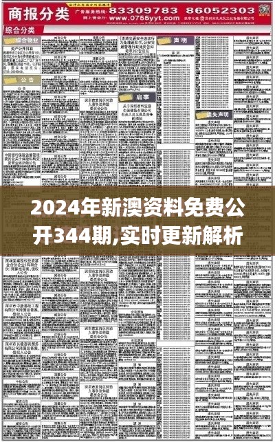 2024年新澳资料免费公开344期,实时更新解析说明_理财版9.941