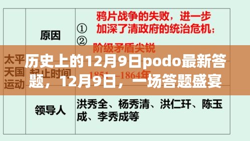 历史上的12月9日答题盛宴，温情与智慧的碰撞