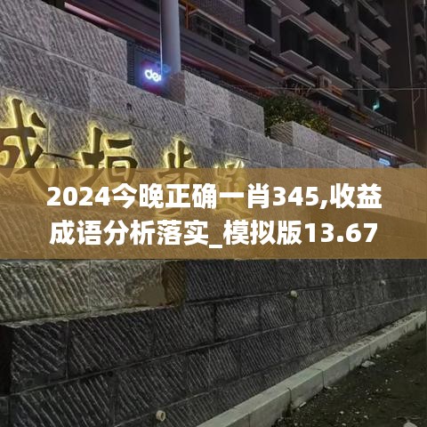 2024今晚正确一肖345,收益成语分析落实_模拟版13.677