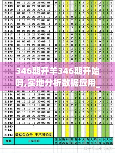 346期开羊346期开始吗,实地分析数据应用_HDR9.111