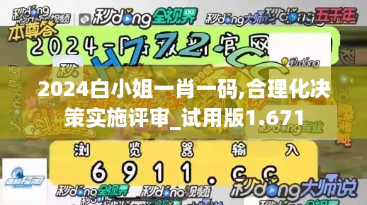 2024白小姐一肖一码,合理化决策实施评审_试用版1.671