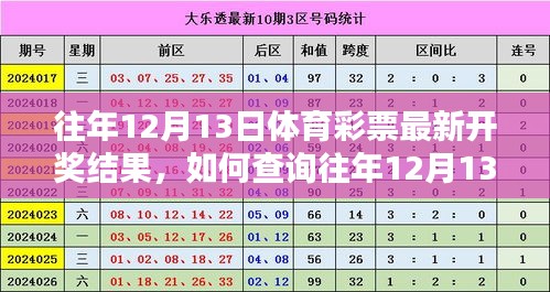 如何查询往年12月13日体育彩票开奖结果，步骤指南及最新开奖信息速递