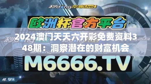 2024澳门天天六开彩免费资料348期：洞察潜在的财富机会