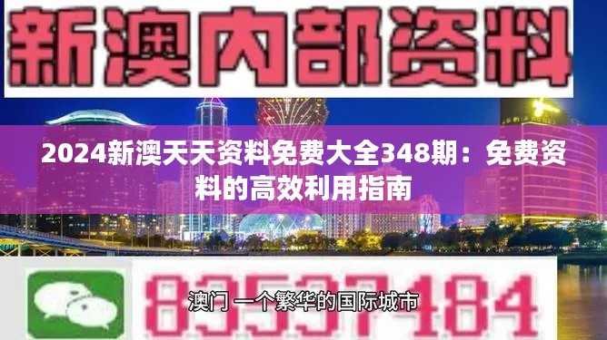 2024新澳天天资料免费大全348期：免费资料的高效利用指南