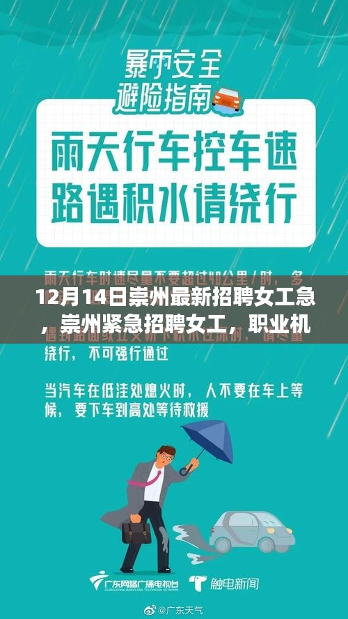 崇州紧急招聘女工，职业机会不容错过，快来申请！