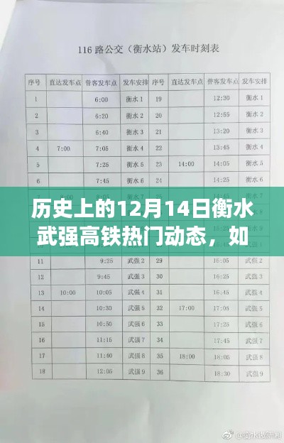 如何了解历史上衡水武强高铁的热门动态，详细步骤指南（附日期，12月14日）