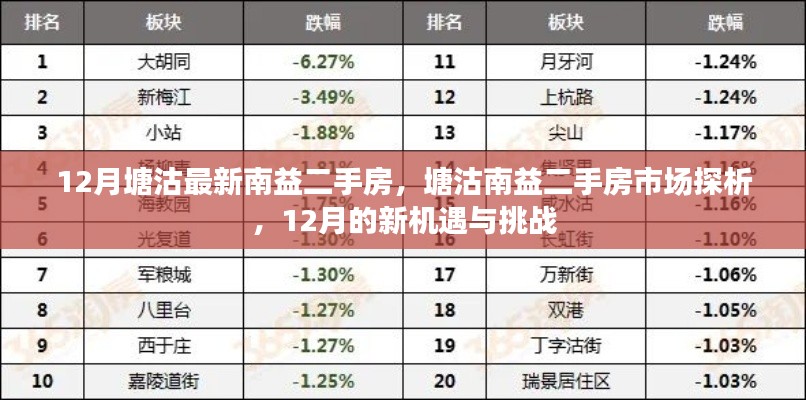 塘沽南益二手房市场12月新动态，机遇与挑战探析