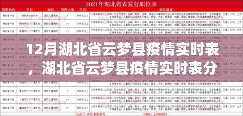 湖北省云梦县疫情实时表分析与思考，12月疫情观察