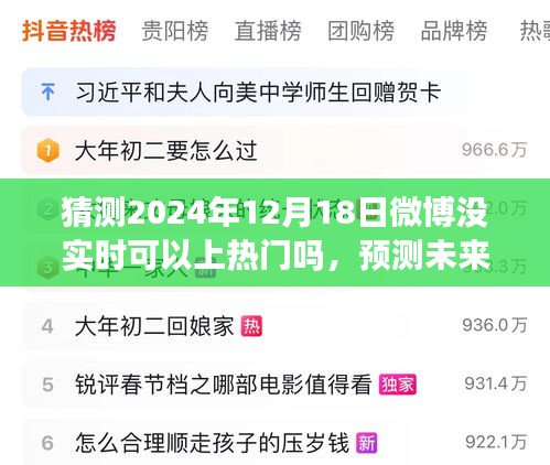 关于微博非实时内容能否登上热门，预测未来至2024年微博趋势分析