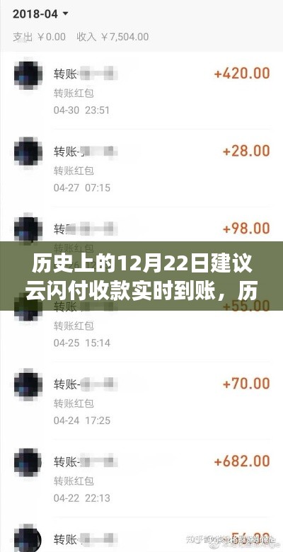 云闪付收款实时到账，开启历史性的自信与成就之旅