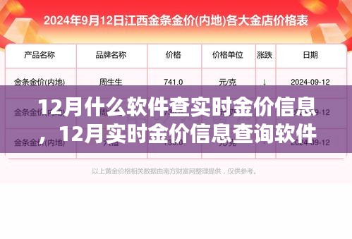 12月实时金价查询软件解析，哪种工具更可靠？