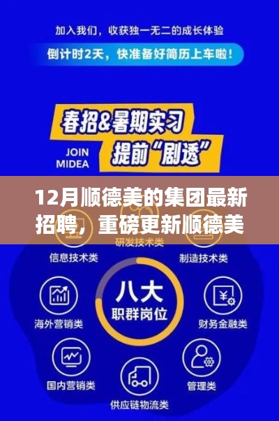 顺德美的集团十二月最新招聘启事，职场未来的大门已开启！