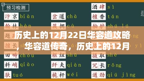 历史上的12月22日华容道传奇，全新智能攻略与思维重塑之旅