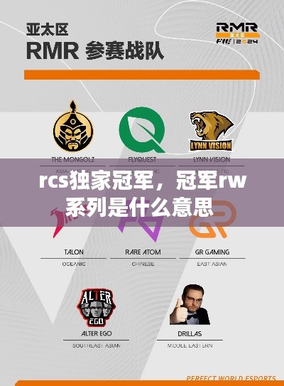 rcs独家冠军，冠军rw系列是什么意思 