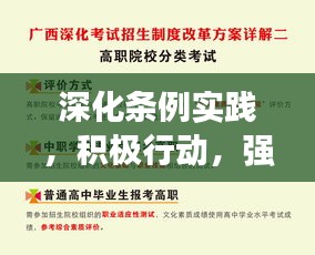 深化条例实践，积极行动，强化理解与落实