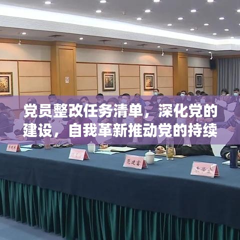 党员整改任务清单，深化党的建设，自我革新推动党的持续进步