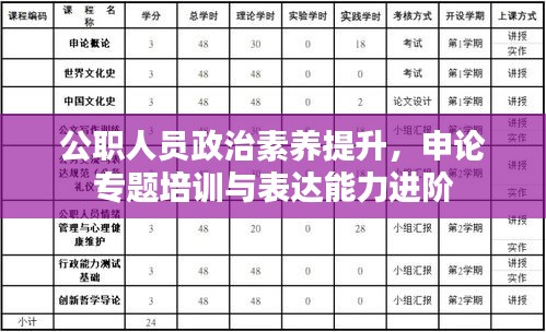 公职人员政治素养提升，申论专题培训与表达能力进阶