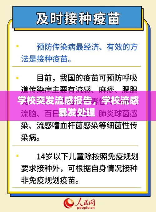 学校突发流感报告，学校流感暴发处理 