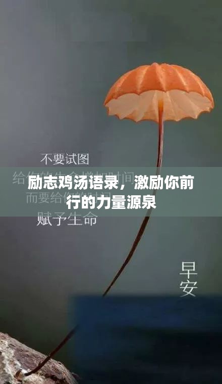 励志鸡汤语录，激励你前行的力量源泉