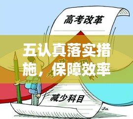 五认真落实措施，保障效率与质量的双重提升