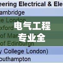 电气工程专业全球大学排名及影响力深度解析