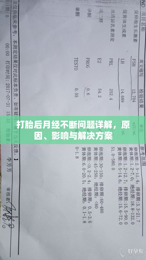 打胎后月经不断问题详解，原因、影响与解决方案