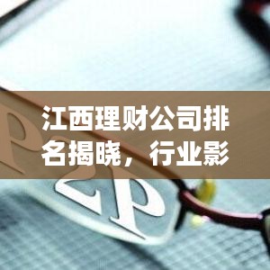 江西理财公司排名揭晓，行业影响力榜单重磅出炉！