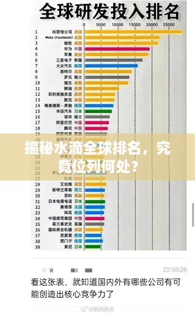 揭秘水滴全球排名，究竟位列何处？