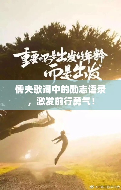 懦夫歌词中的励志语录，激发前行勇气！