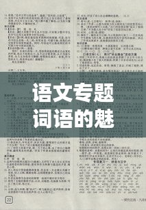 语文专题词语的魅力揭秘与深度探索