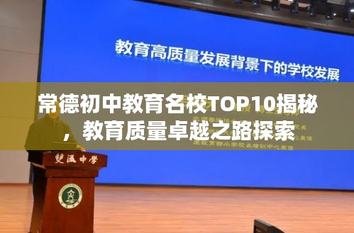 常德初中教育名校TOP10揭秘，教育质量卓越之路探索