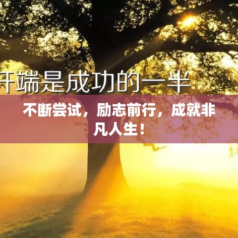 不断尝试，励志前行，成就非凡人生！